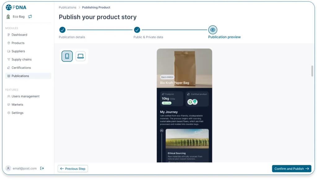 Publishing - Improvements 1